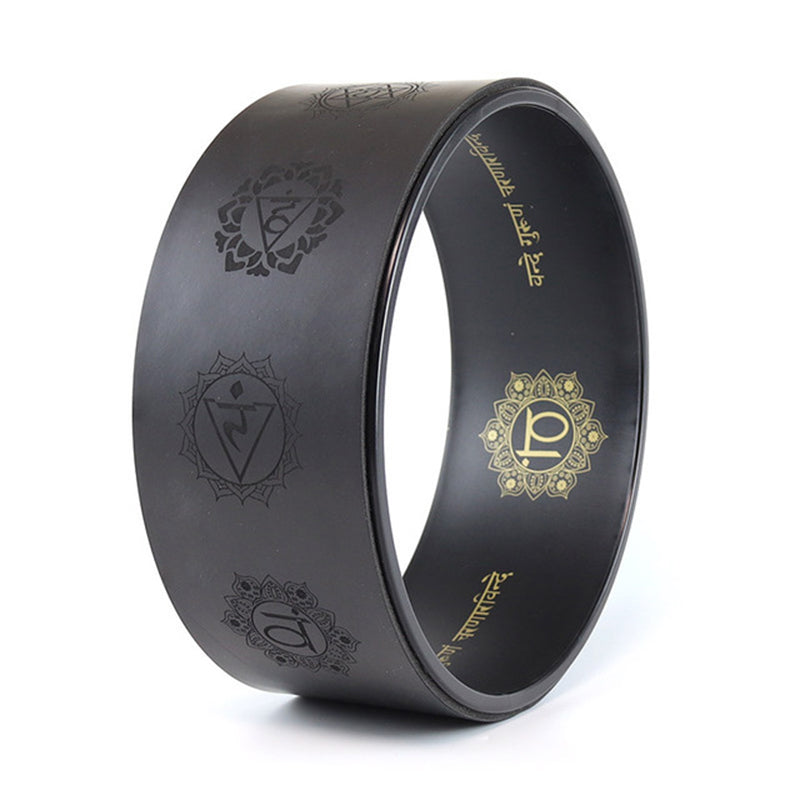 Yoga Wheel - Chakras Black