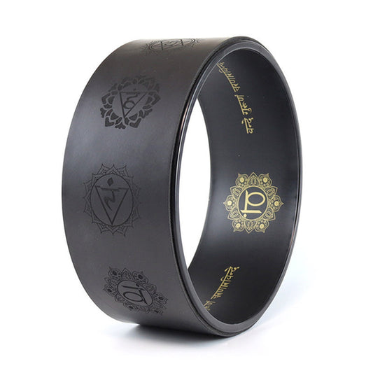Yoga Wheel - Chakras Black