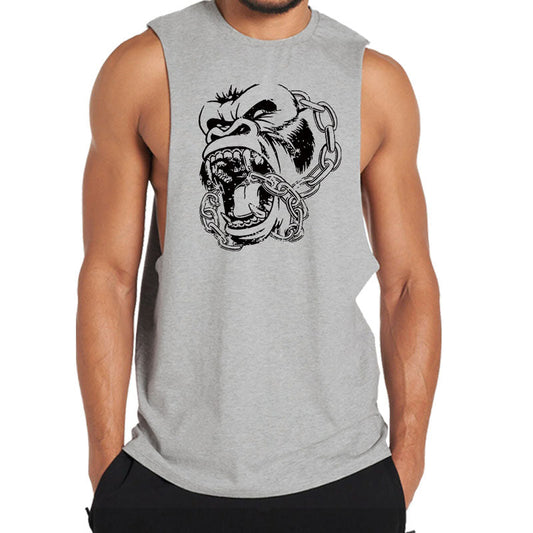Cotton Gorilla Graphic Men's Tank Top