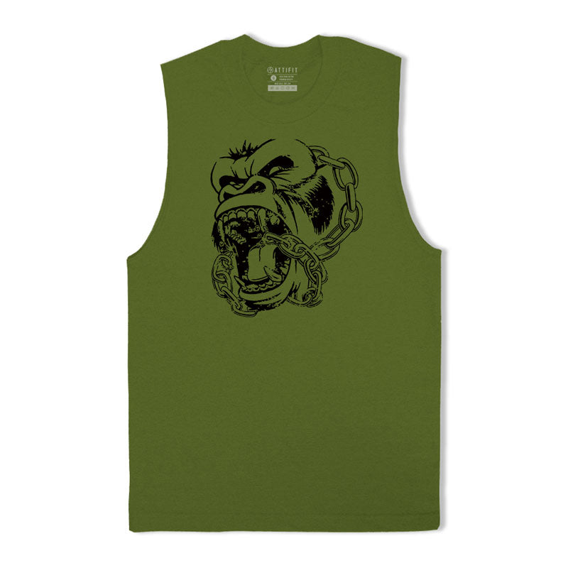 Cotton Gorilla Graphic Men's Tank Top