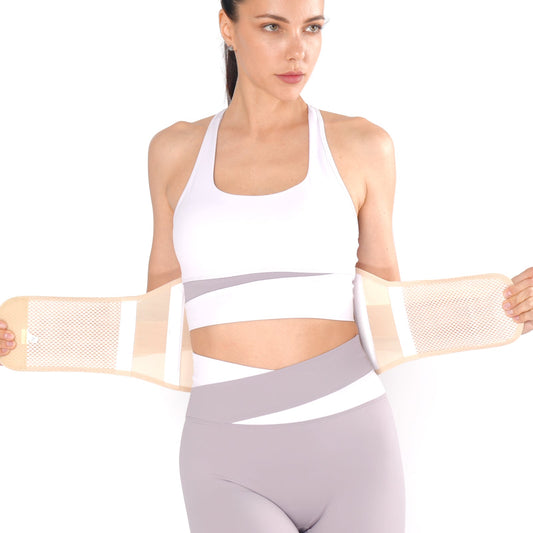 Aofit | Spandex Back Brace with compression velcro straps to Relieve Lower Back Pain