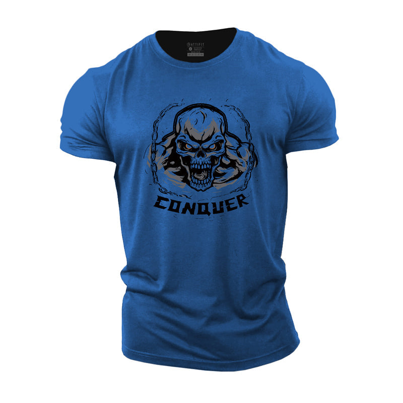 Conquer Skull Men's T-shirts