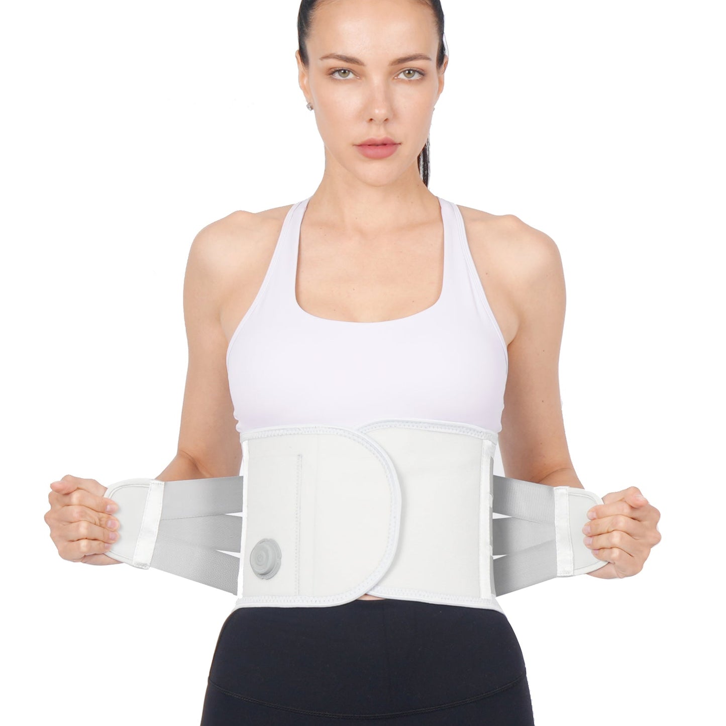 Aofit | Graphene Lumbar Support with compression velcro straps to Relieve Lower Back Pain