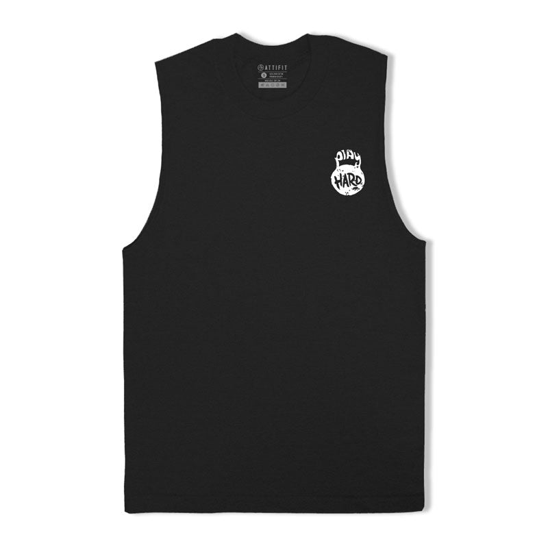 Play Hard kettlebell Graphic Workout Tank Top