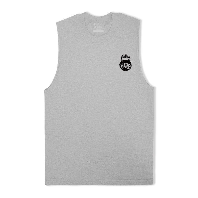 Play Hard kettlebell Graphic Workout Tank Top