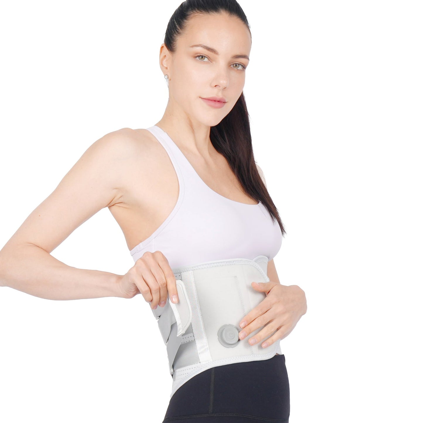 Aofit | Graphene Lumbar Support with compression velcro straps to Relieve Lower Back Pain