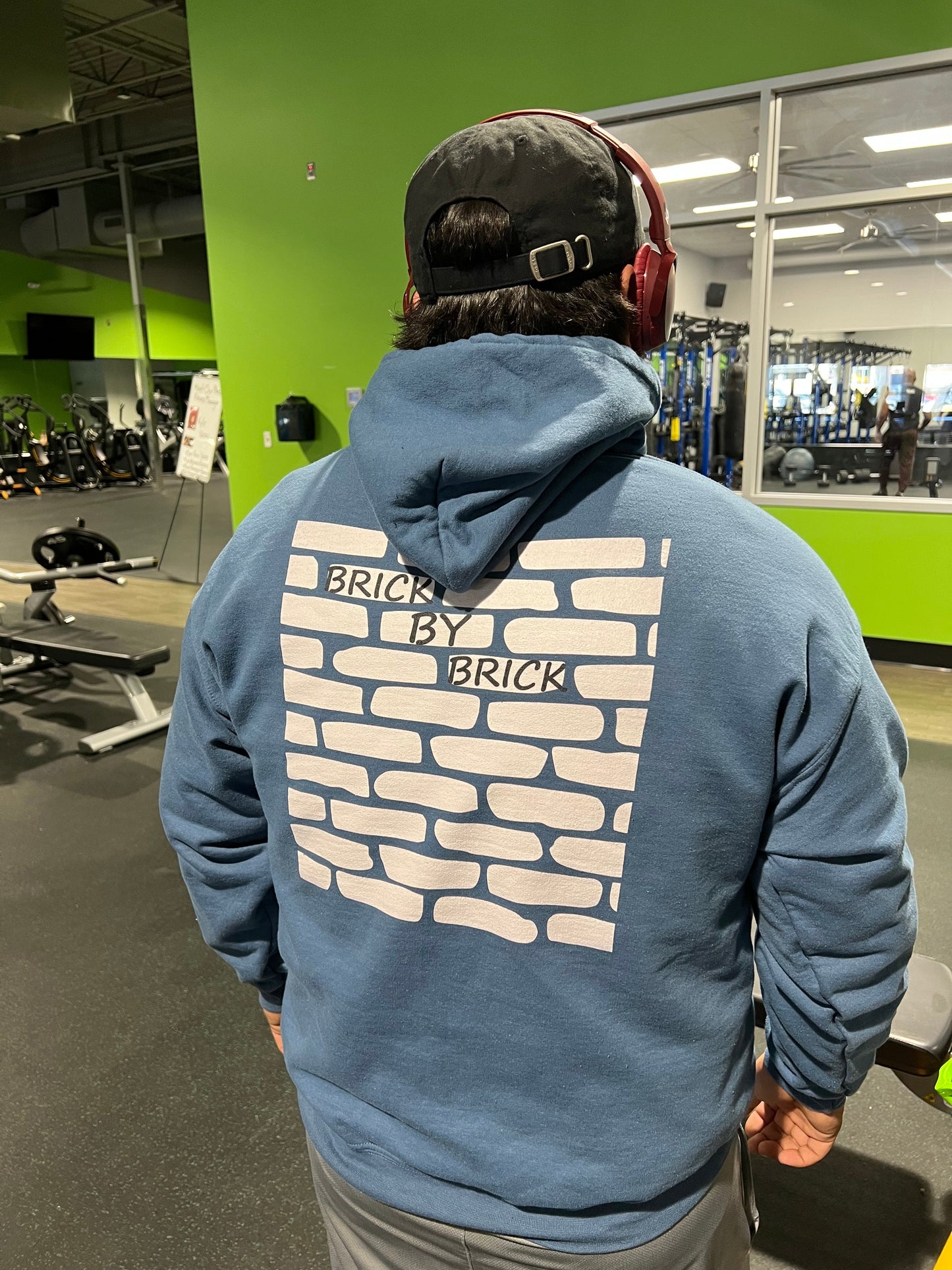 Brick by Brick Training Hoodie - Indigo Blue