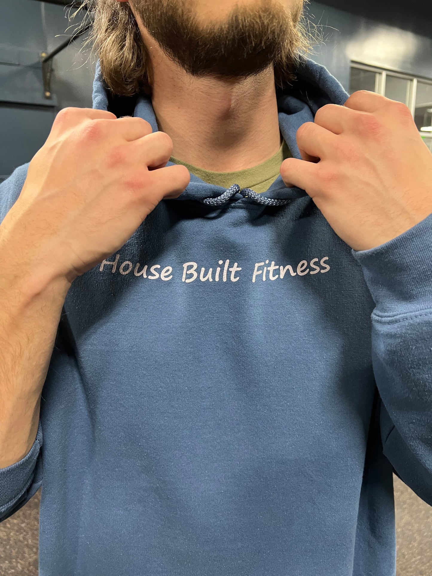 Brick by Brick Training Hoodie - Indigo Blue