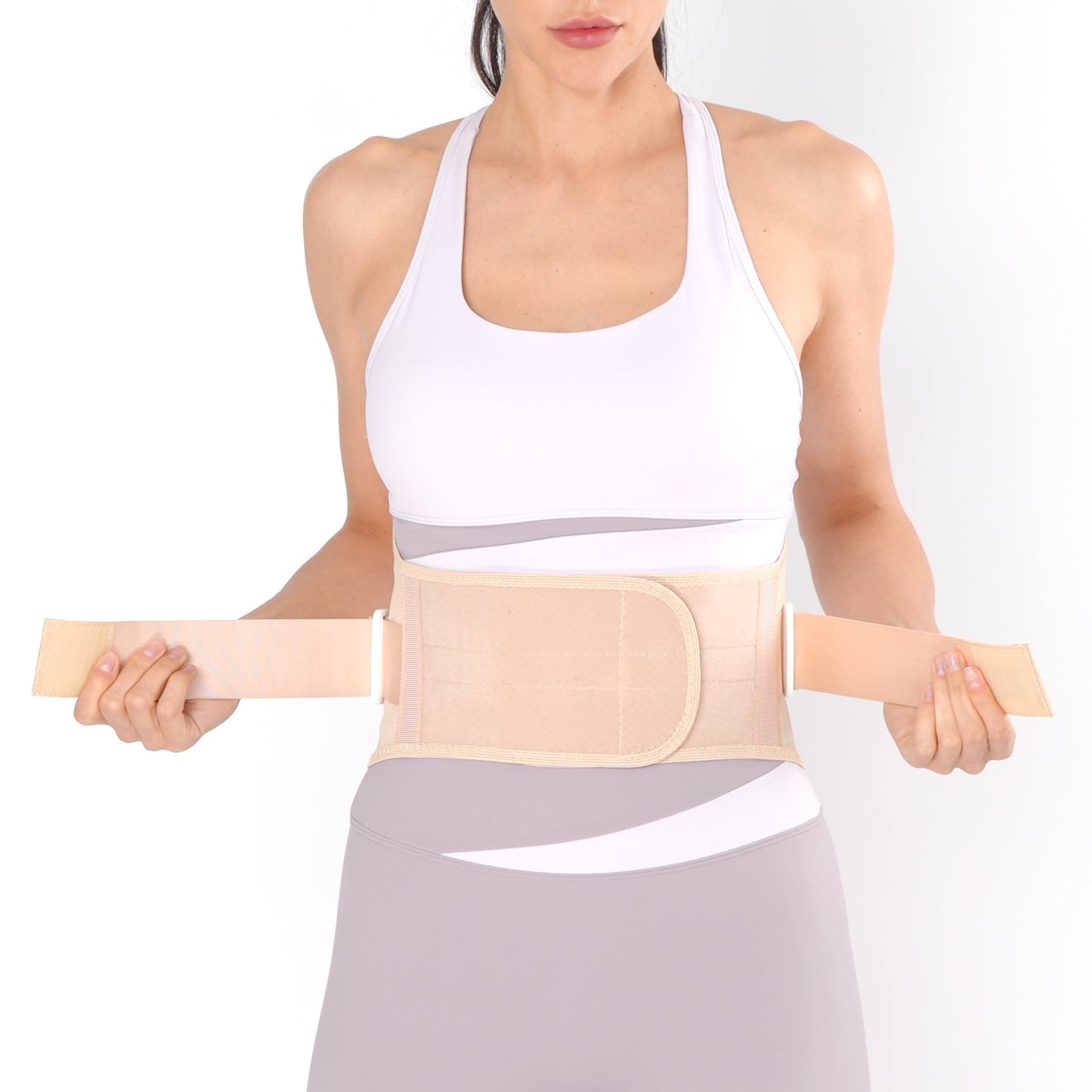 Aofit | Spandex Back Brace with compression velcro straps to Relieve Lower Back Pain