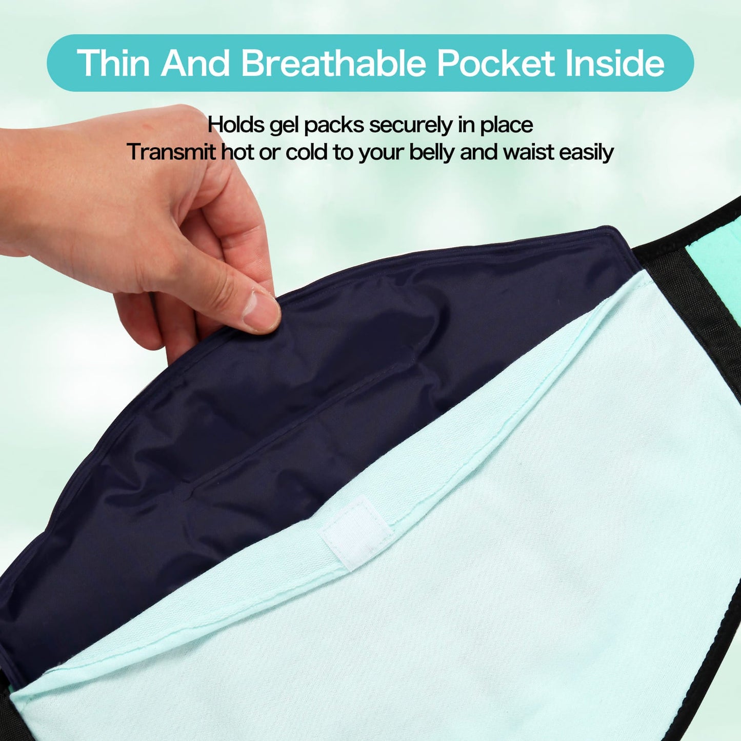 Aofit Gel Ice Pack for Lower Back Pain Relief, Heat and Cold Pack