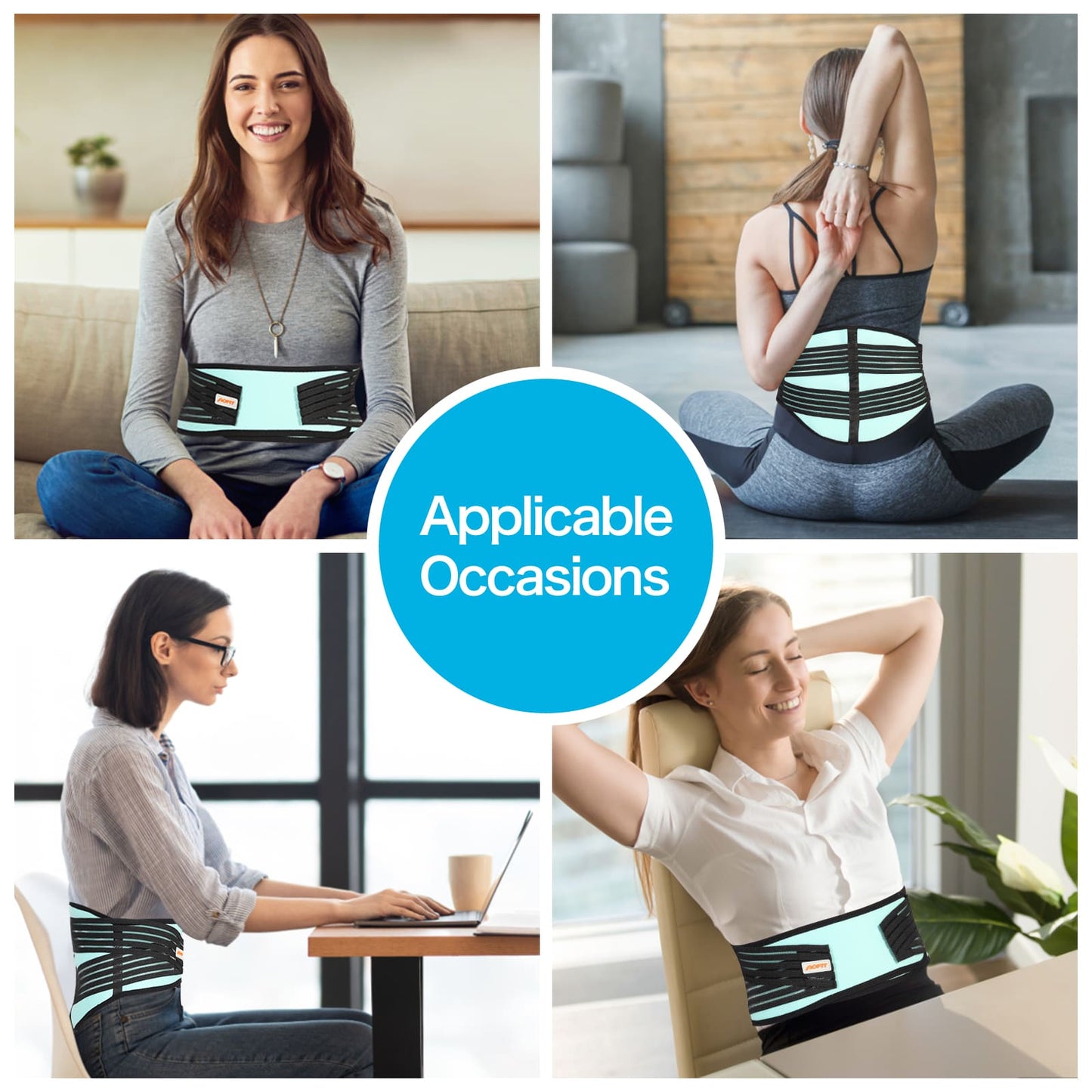Aofit Gel Ice Pack for Lower Back Pain Relief, Heat and Cold Pack