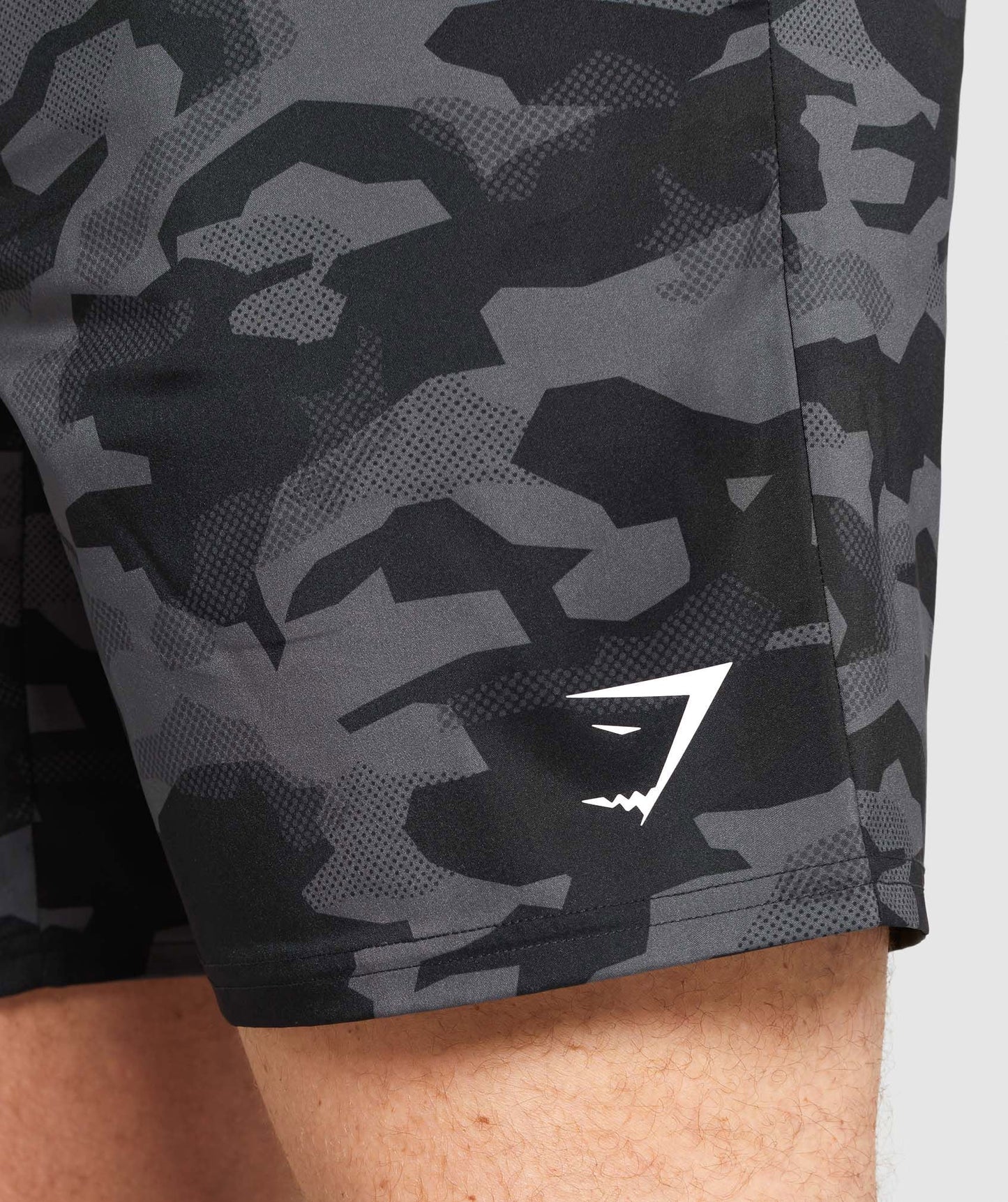 Gymshark Arrival Shorts - Black/Grey Camo