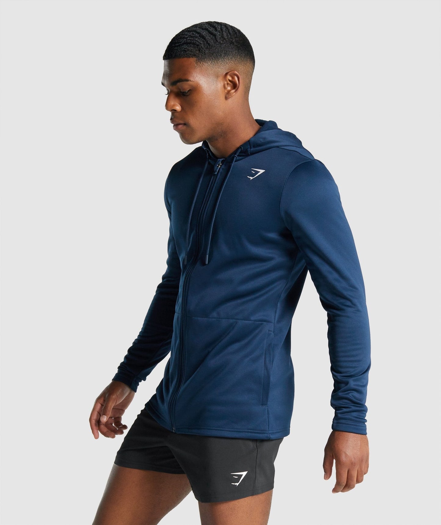 Gymshark Arrival Zip Up Hoodie - Navy