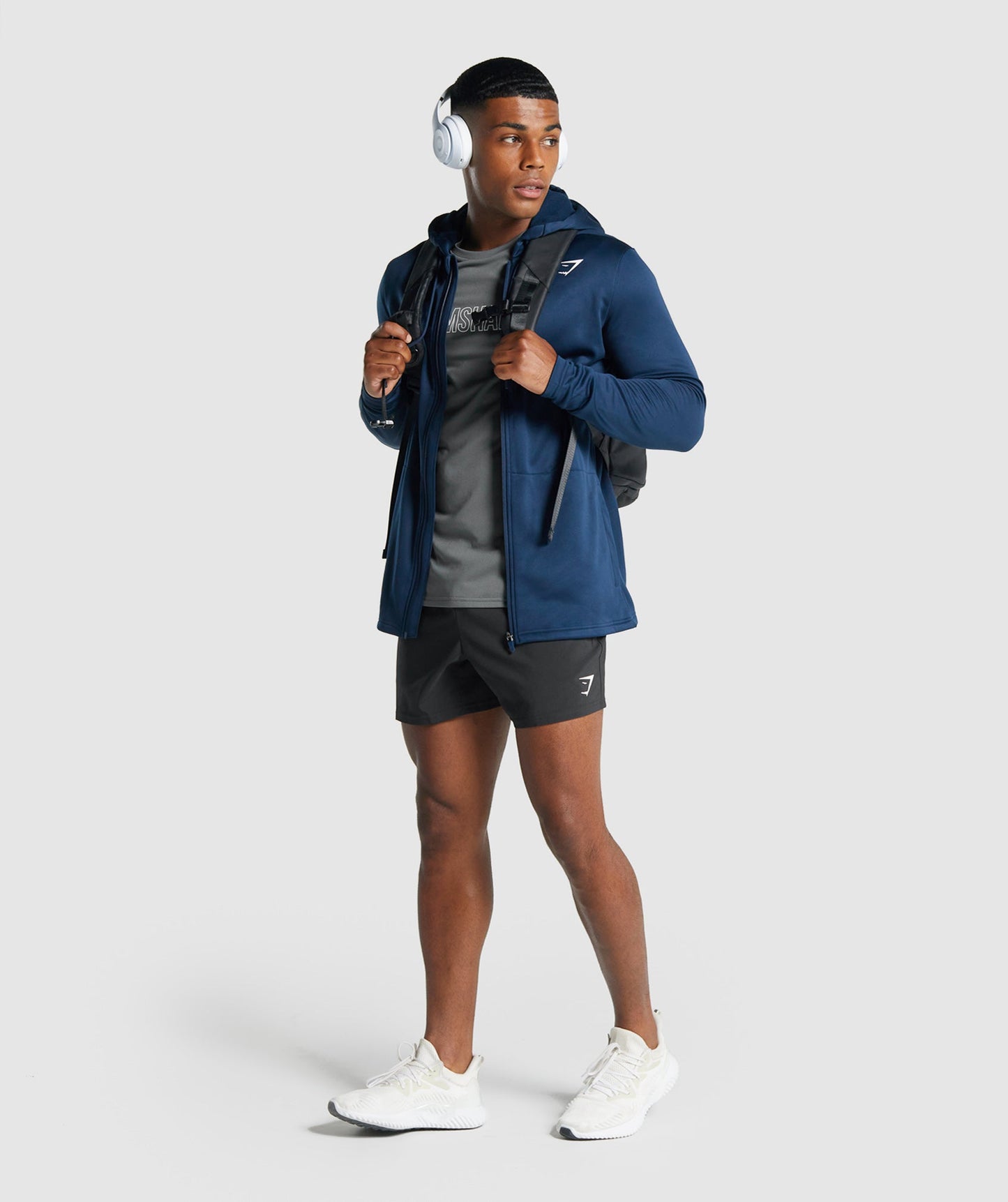 Gymshark Arrival Zip Up Hoodie - Navy