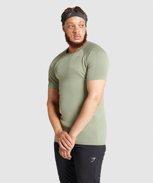 Gymshark Aspect Lightweight Seamless T-Shirt - Light Green