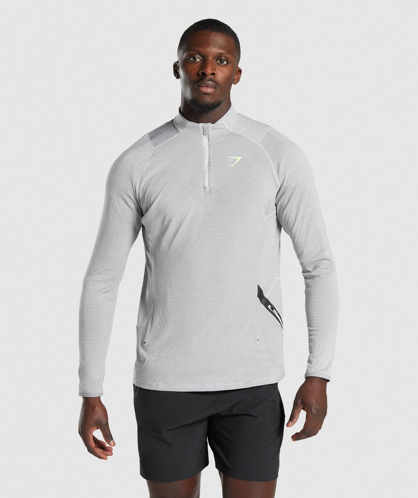 Gymshark Apex 1/4 Zip Pullover - Light Grey