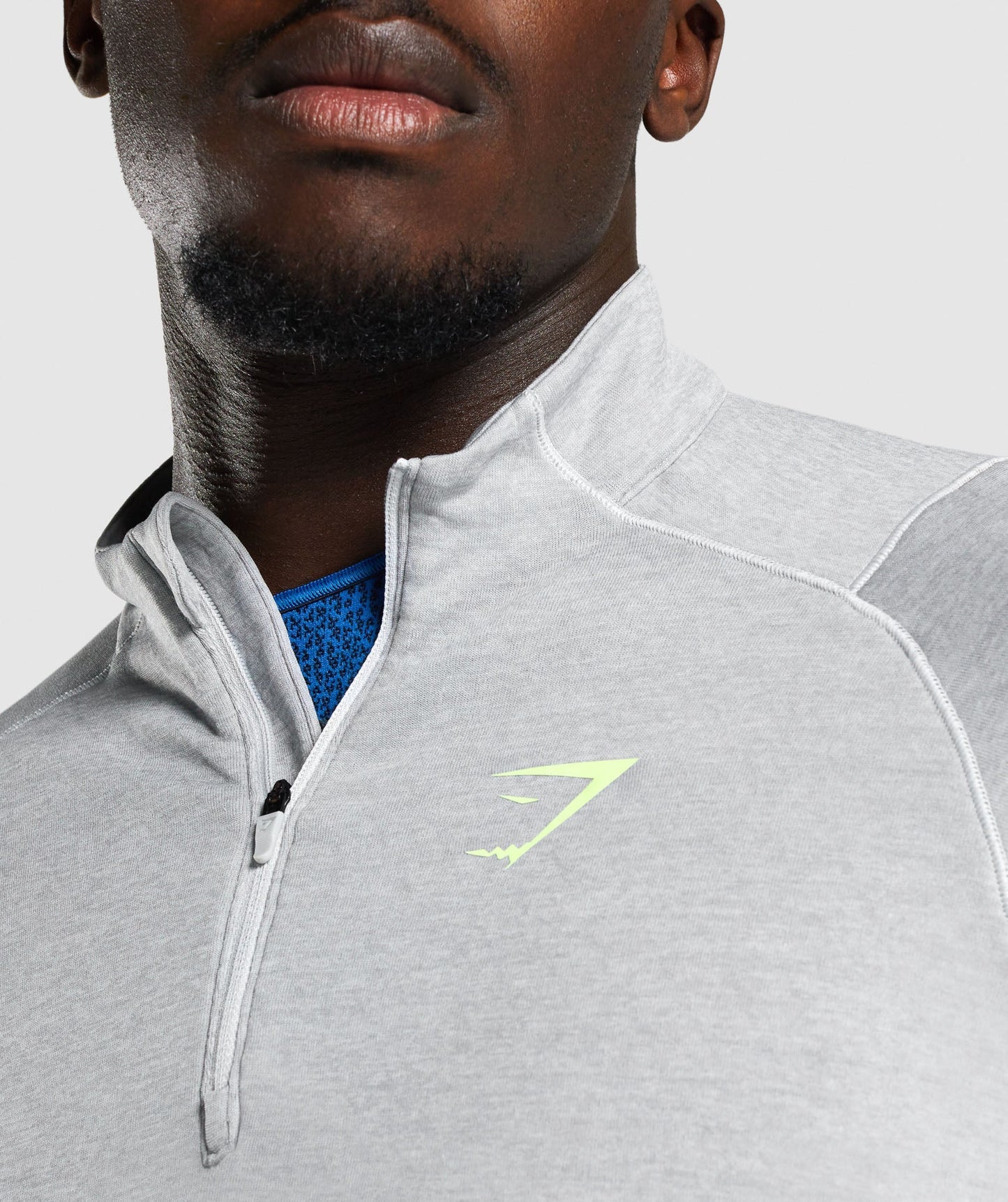 Gymshark Apex 1/4 Zip Pullover - Light Grey