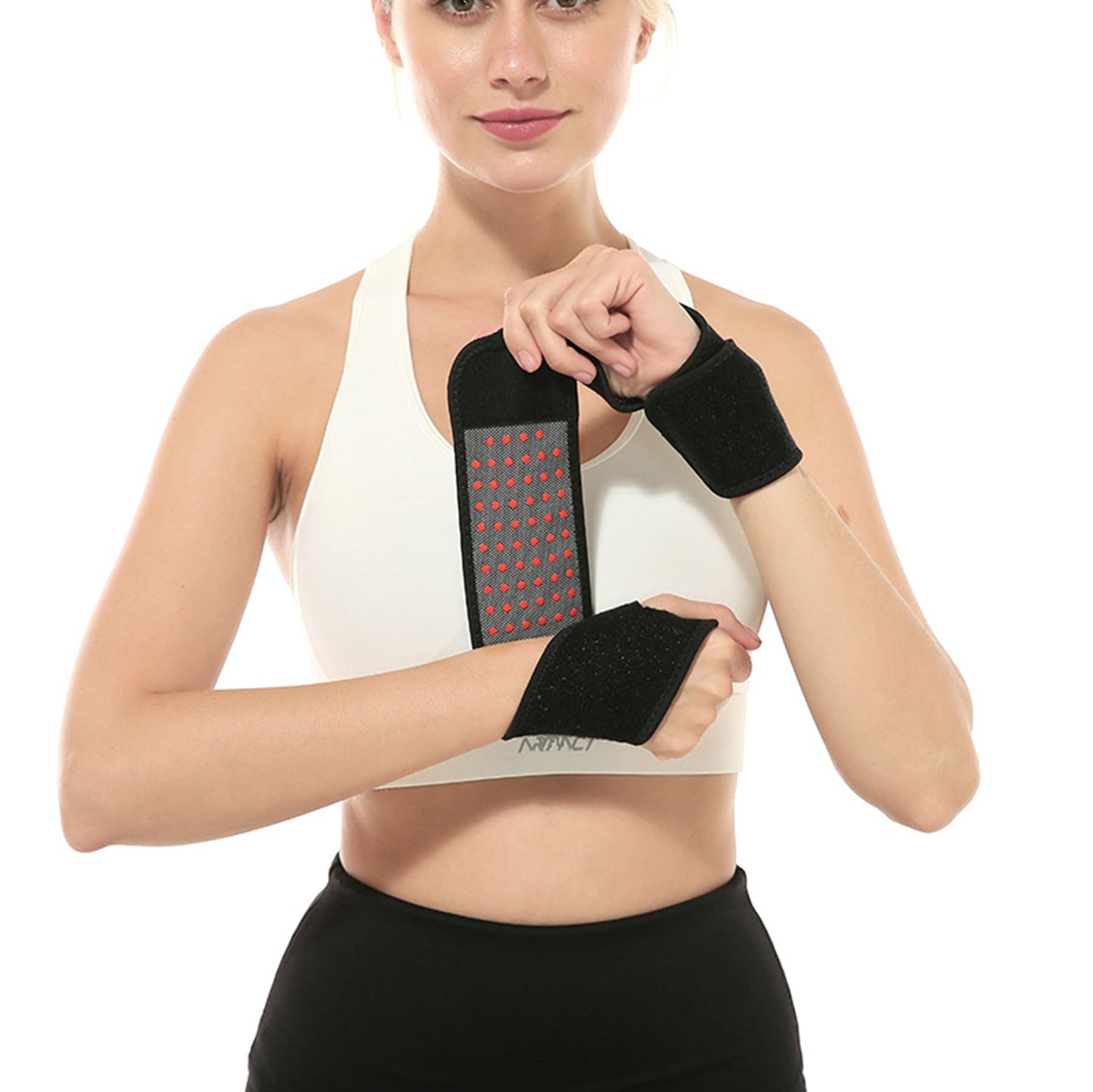 Aofit Magnetic Fiber Wrist Strap, Boxing Wrist Wraps, Compressive Thermal Wrap Straps For Hands and Wrists, Secure Training Supports, 1 Wrap
