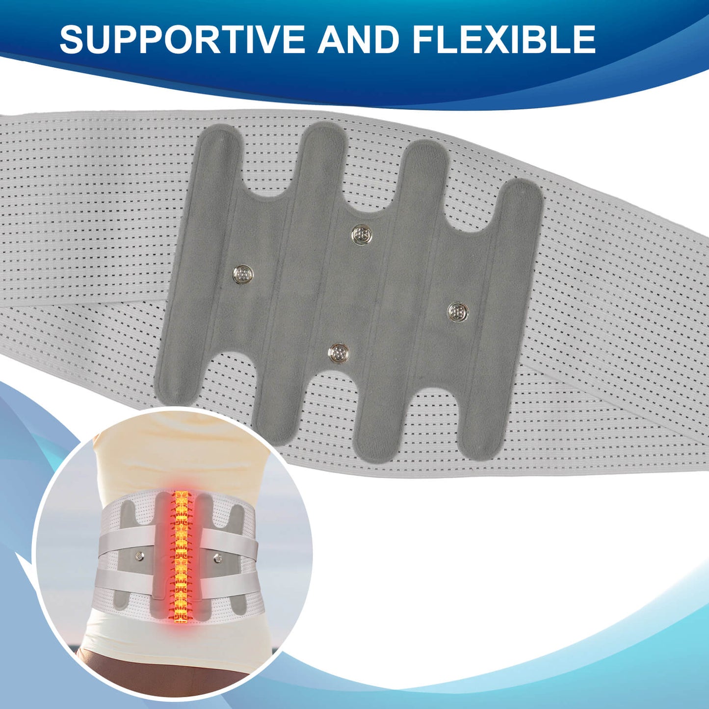 Aofit Back Brace For Lifting With 4 Lumbar Support Stays