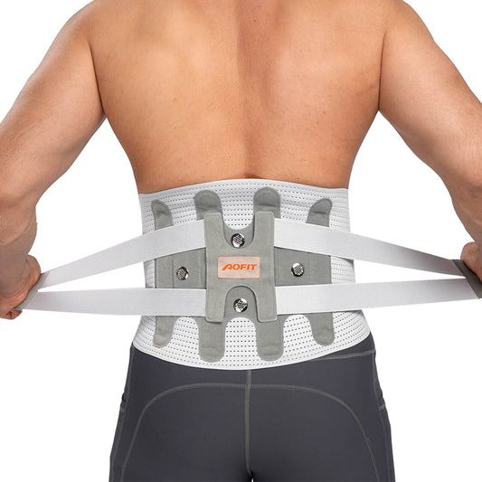 Aofit Back Brace For Lifting With 4 Lumbar Support Stays