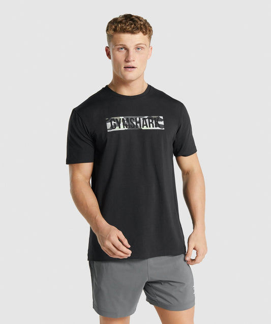 Gymshark Block Infill T-shirt - Black