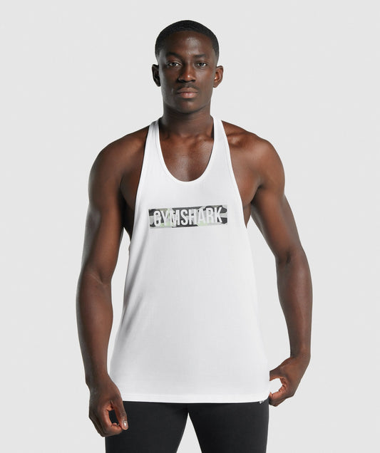 Gymshark Block Infill Stringer - White