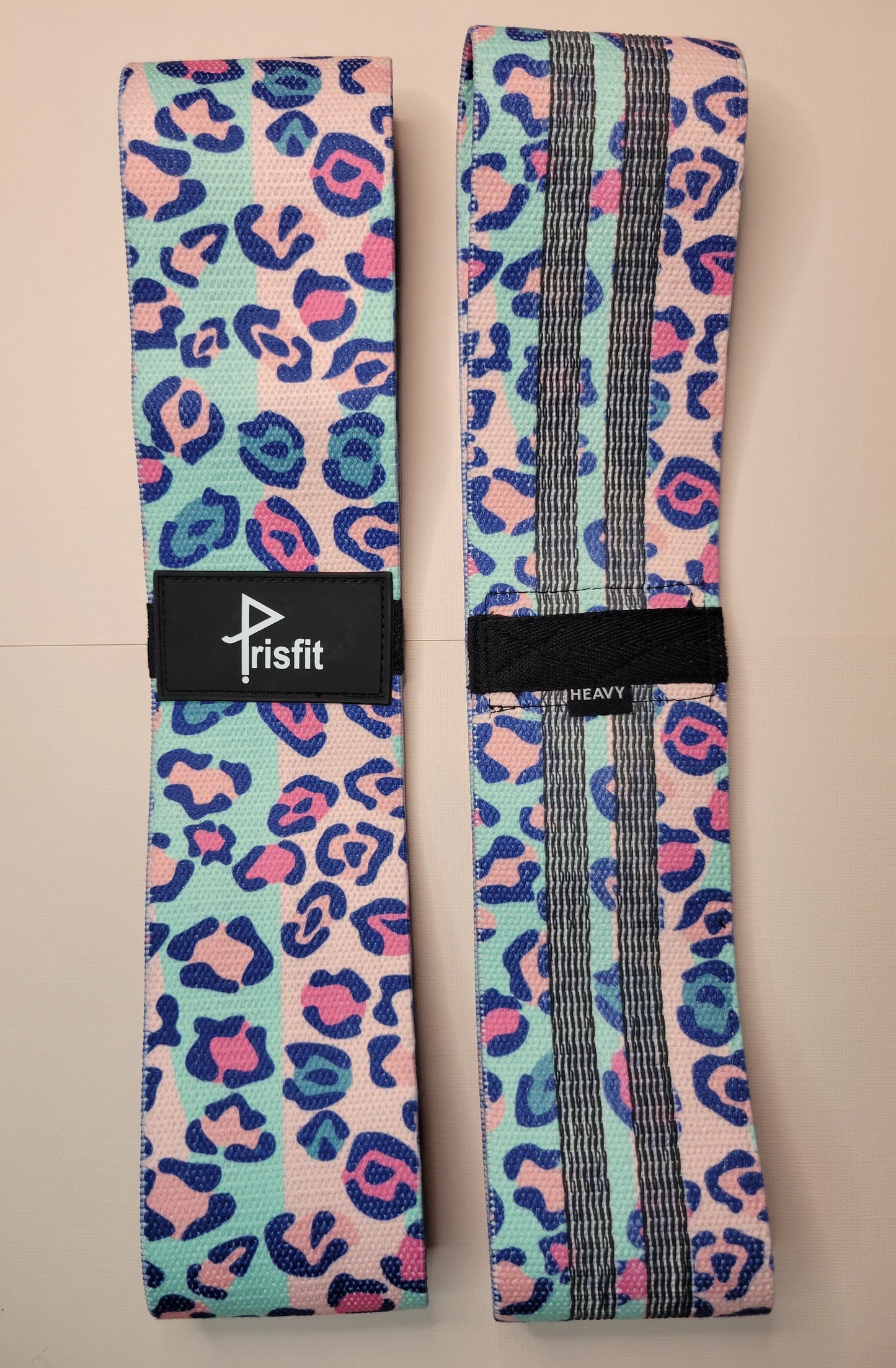 Blue Pink Leopard Glute Band (Heavy)