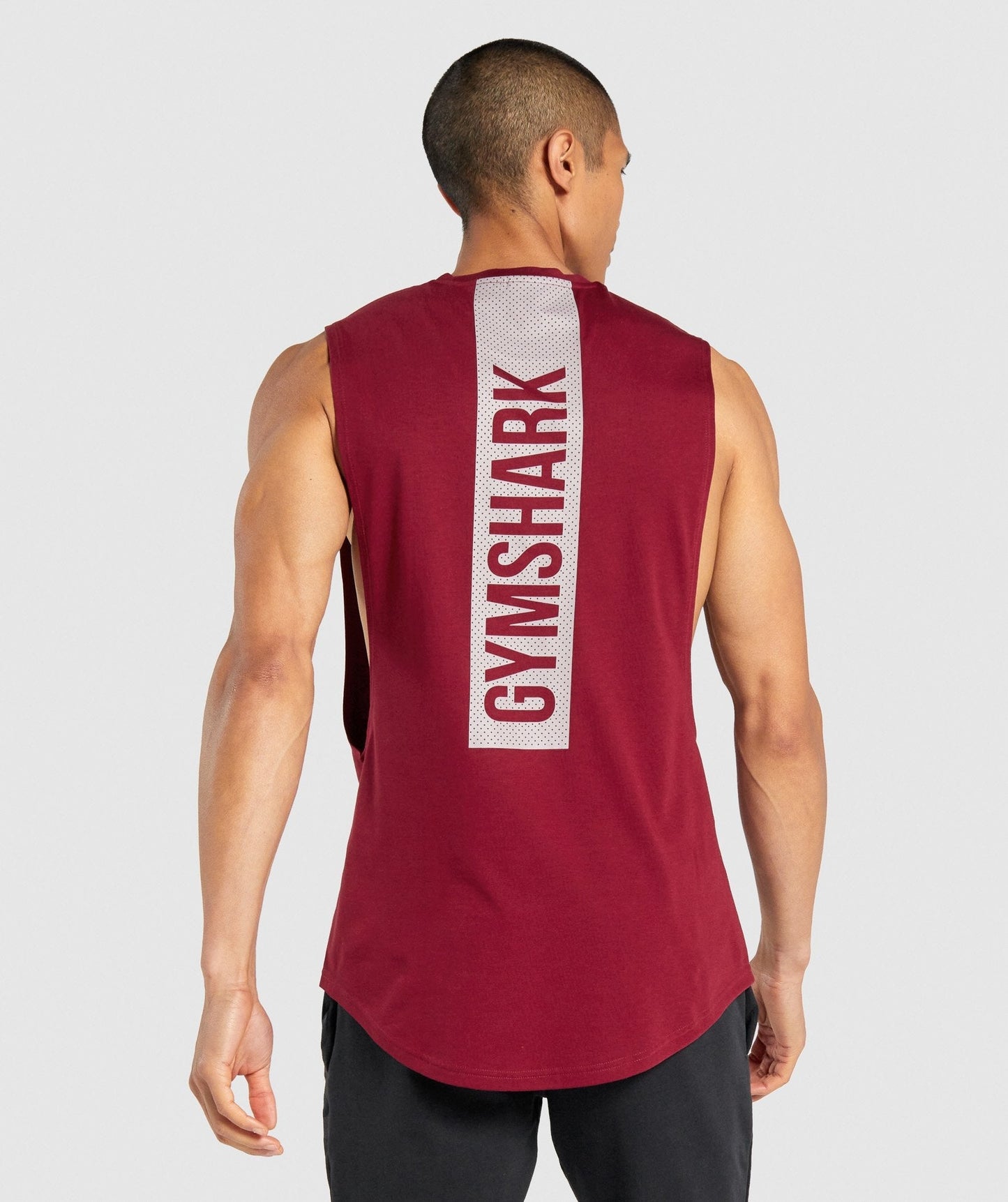 Gymshark Bold Drop Arm Tank - Burgundy