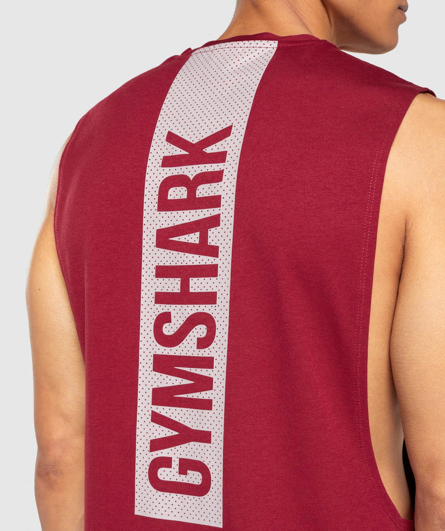 Gymshark Bold Drop Arm Tank - Burgundy