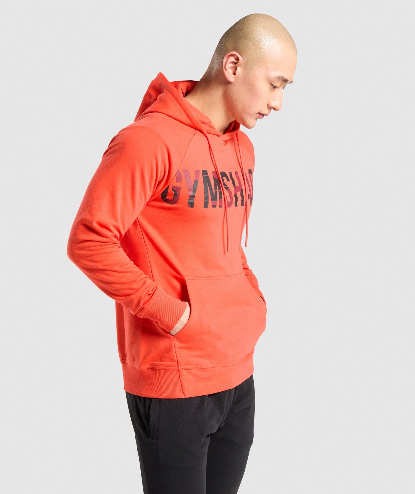 Gymshark Bold Hoodie - Orange/Camo