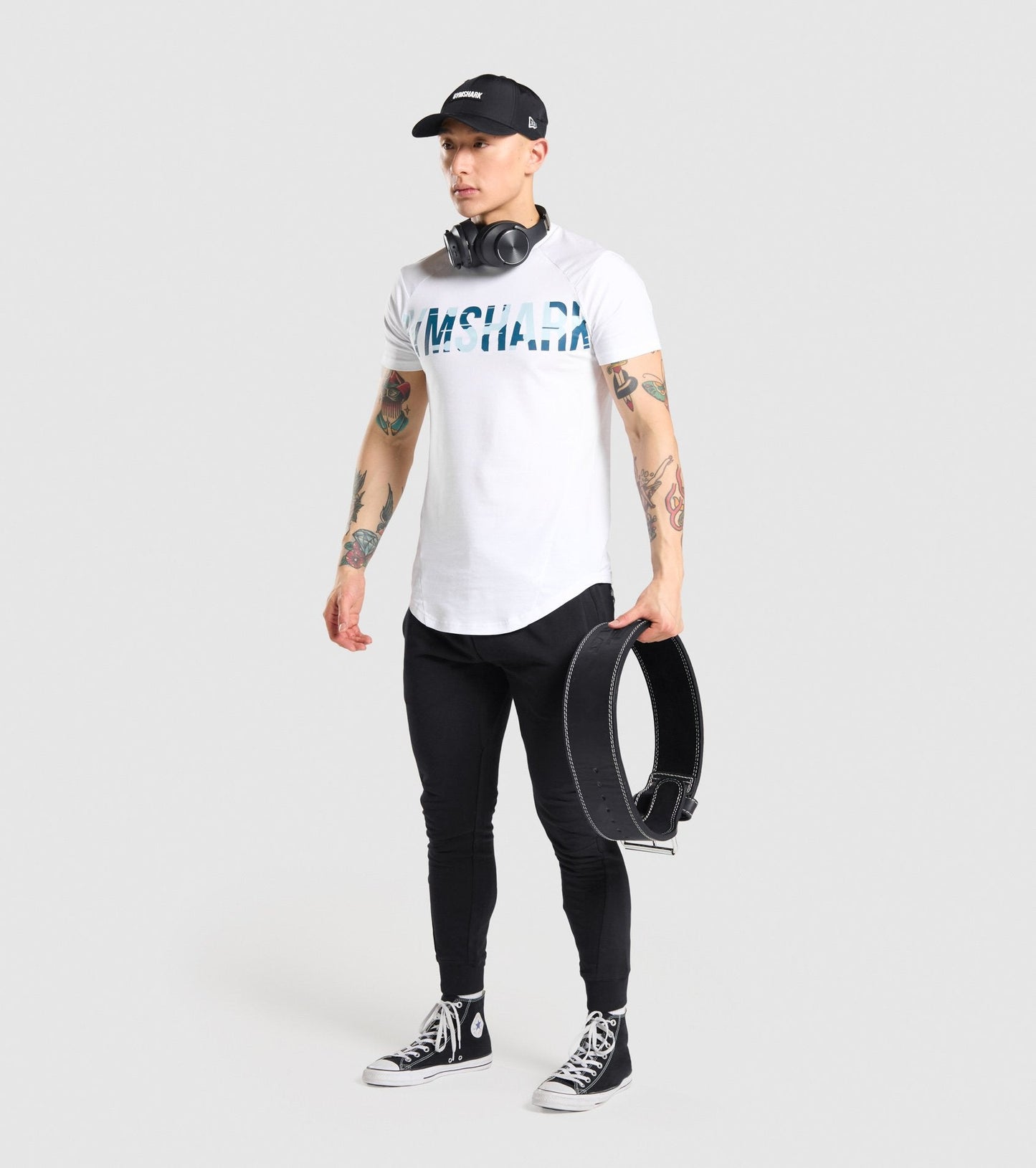 Gymshark Bold T-Shirt - White/Camo