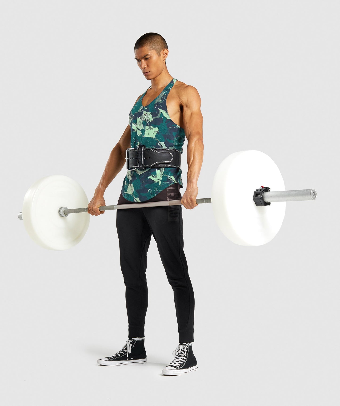 Gymshark Bold Stringer - Green Print