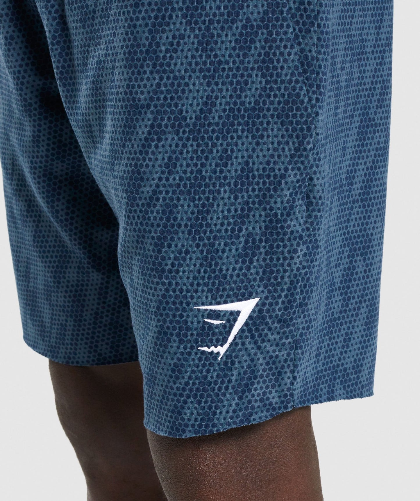 Gymshark Critical 9" Shorts - Teal Print