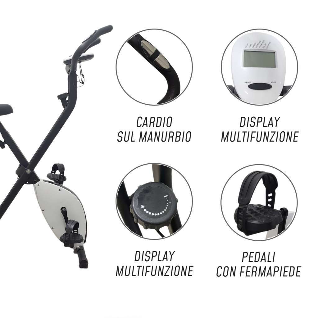 Folding X-Bike Recumbent Exercise Bike