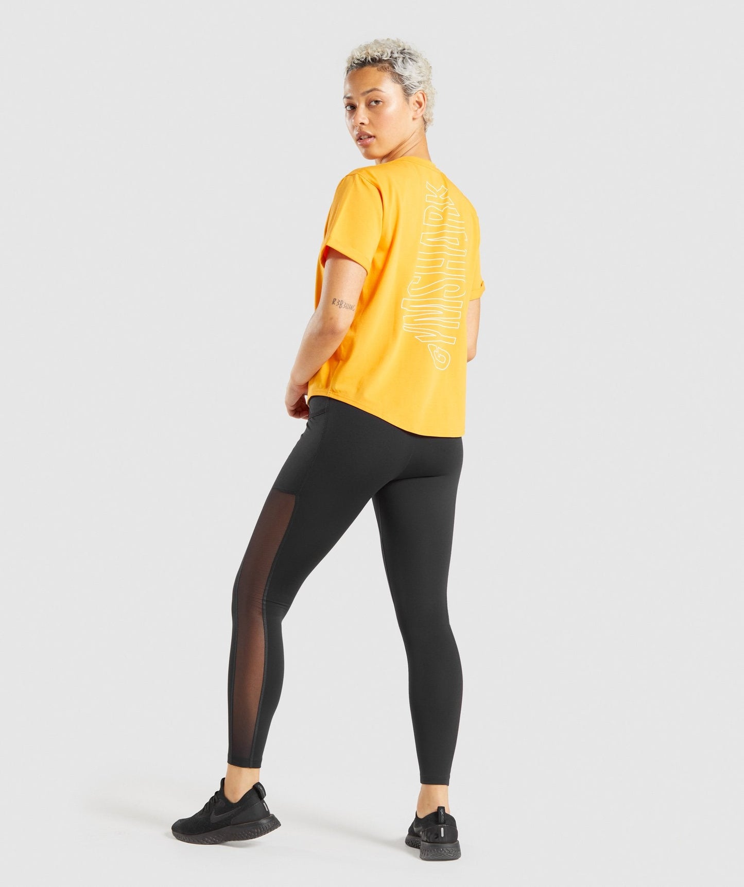 Gymshark Distort Graphic T-Shirt - Orange