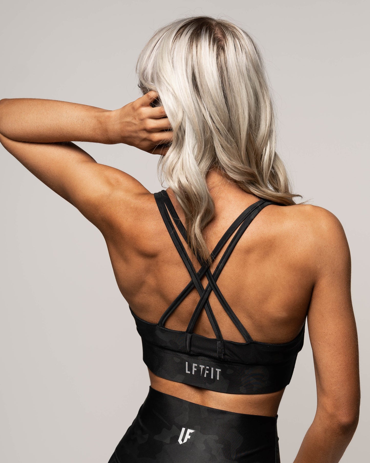 LF Camo Crossover Sports Bra