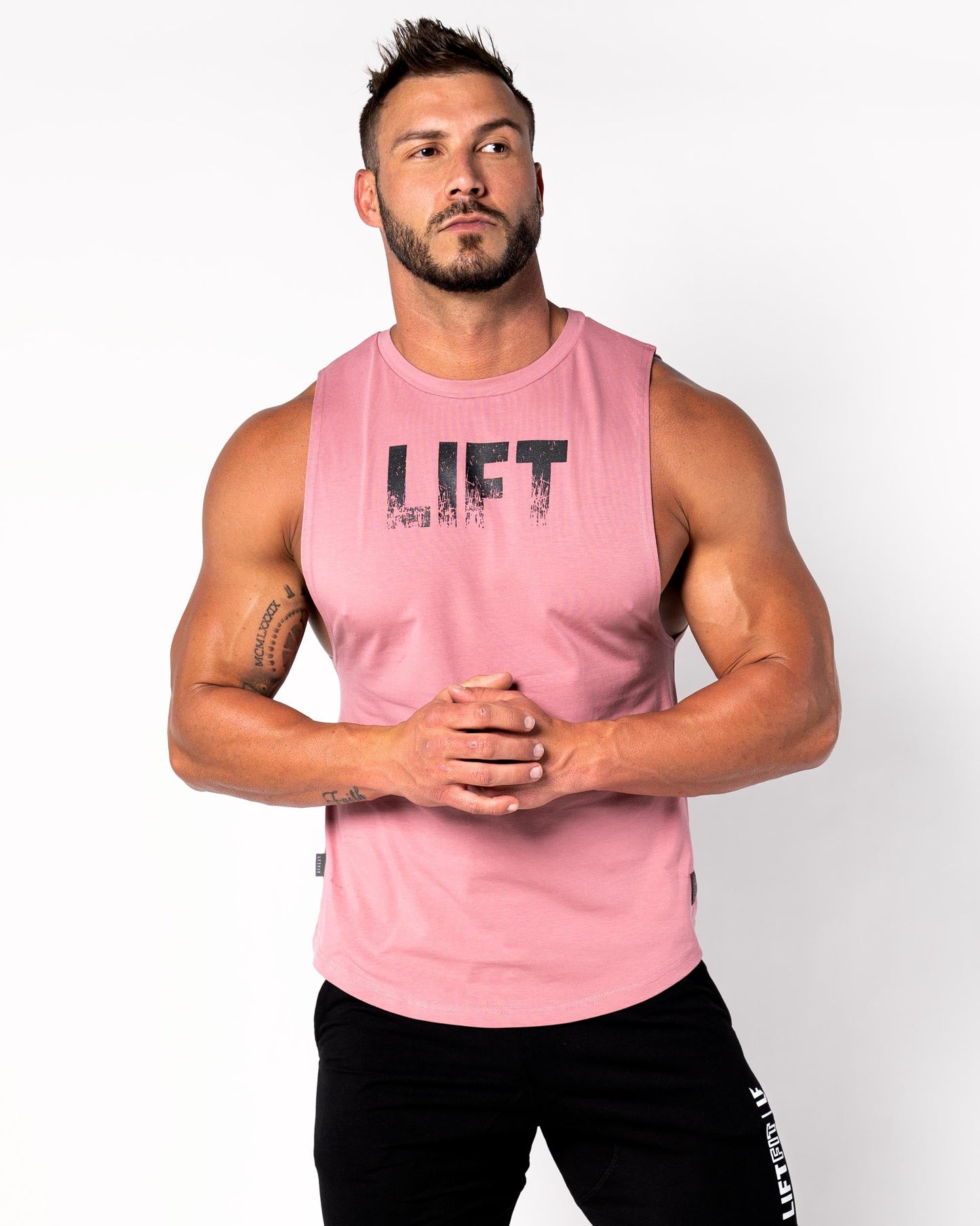 Distressed LIFT Drop Arm Vest