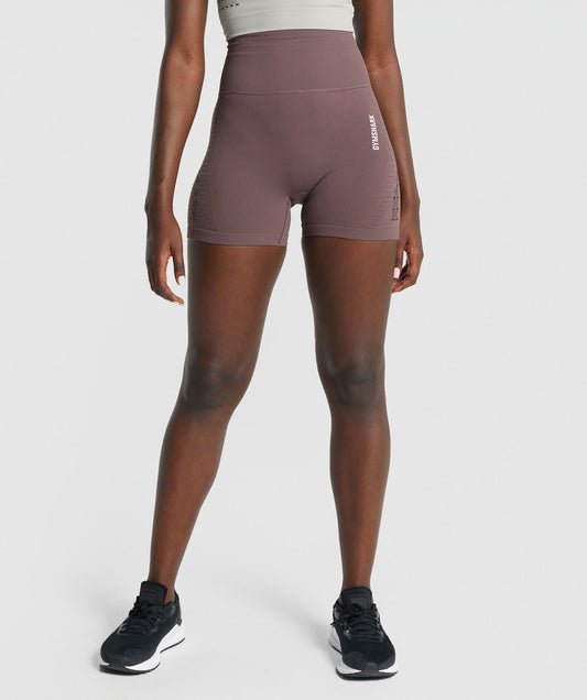 Gymshark Energy Seamless Shorts - Brown