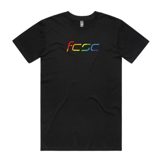 Women's Fit Clinic Strength Co Rainbow Tee
