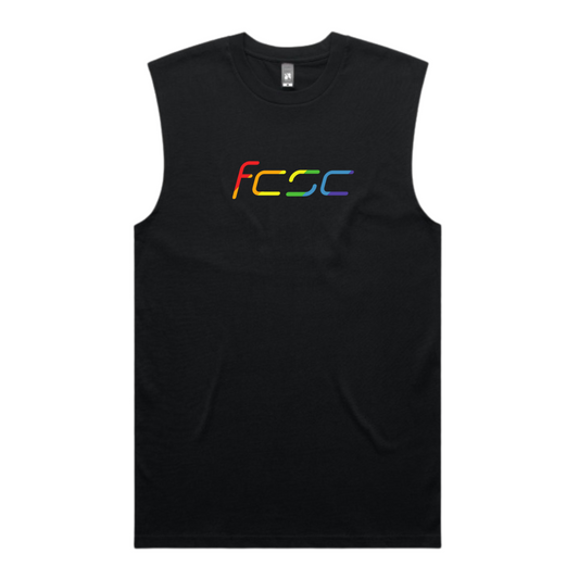 Men's Fit Clinic Strength Co Rainbow Tank