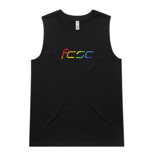 Women's Fit Clinic Strength Co Rainbow Tank