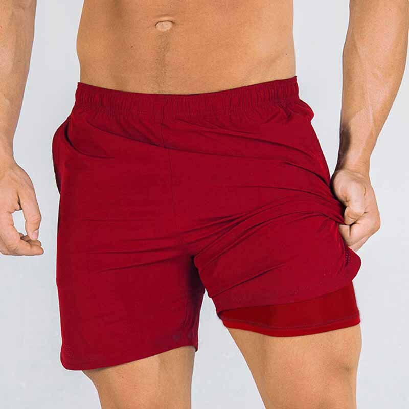 Men's 2 In 1 Sports Shorts