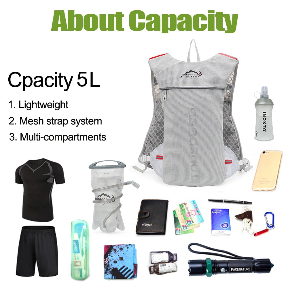 Running Hydration Vest 1.5L 2L Water Bag
