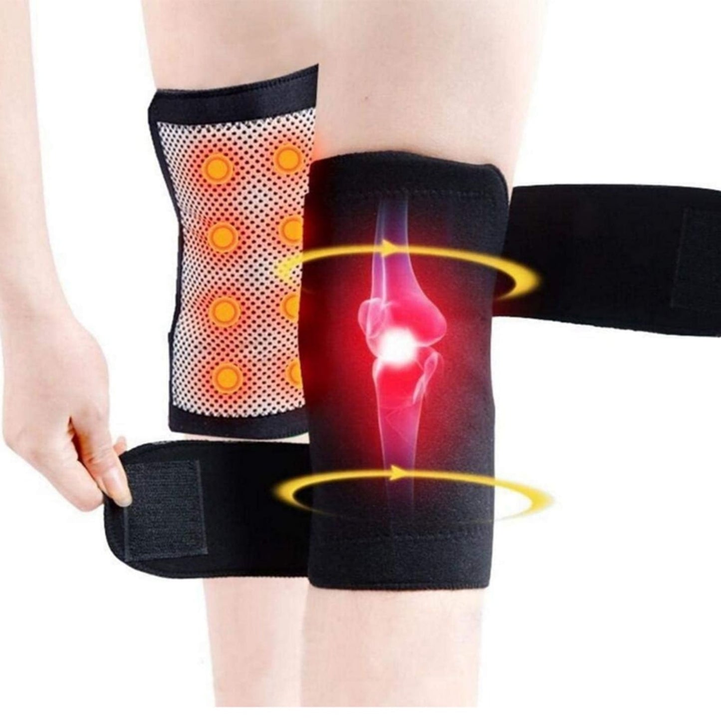 Self-Heating Knee Support Brace with Magnets for Pain Relief, 1 Pair