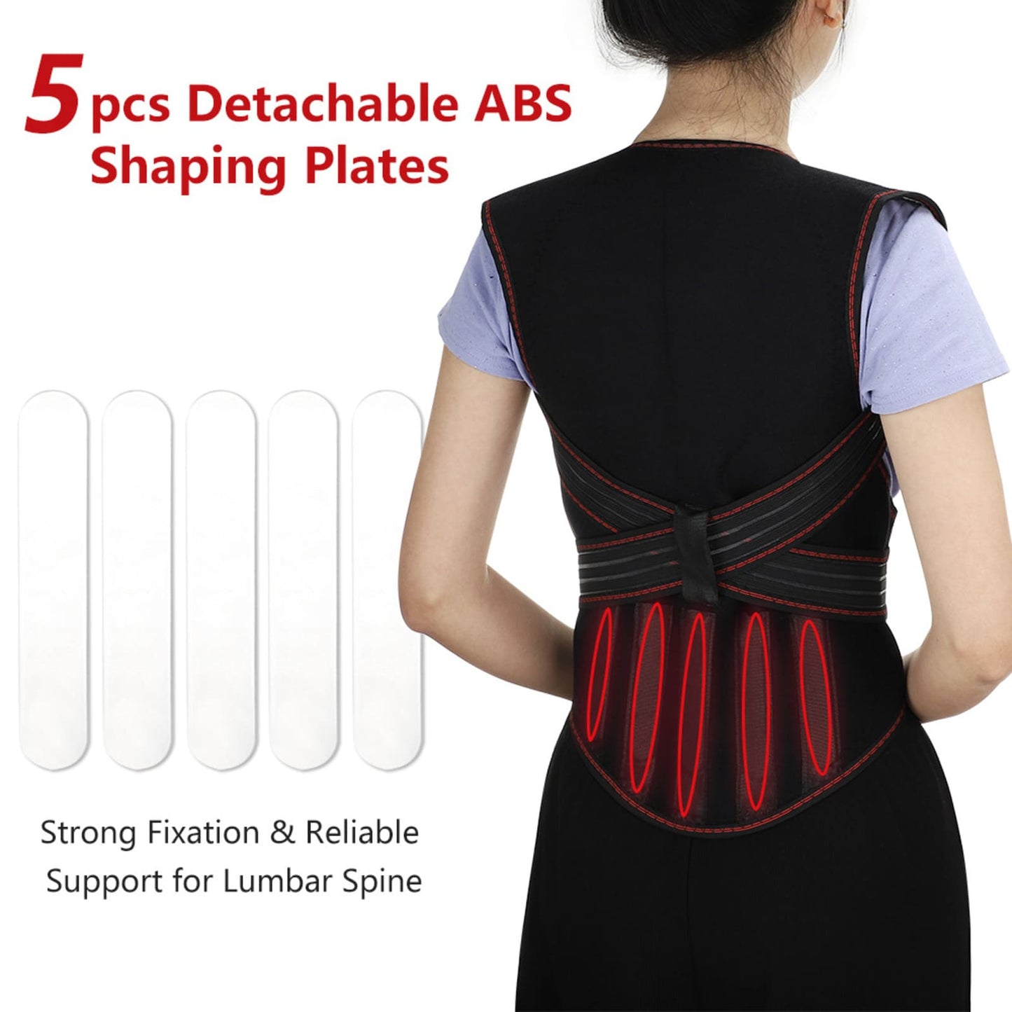 Self Heating Full Back Brace For Back Pain Relief With 108 Magnets
