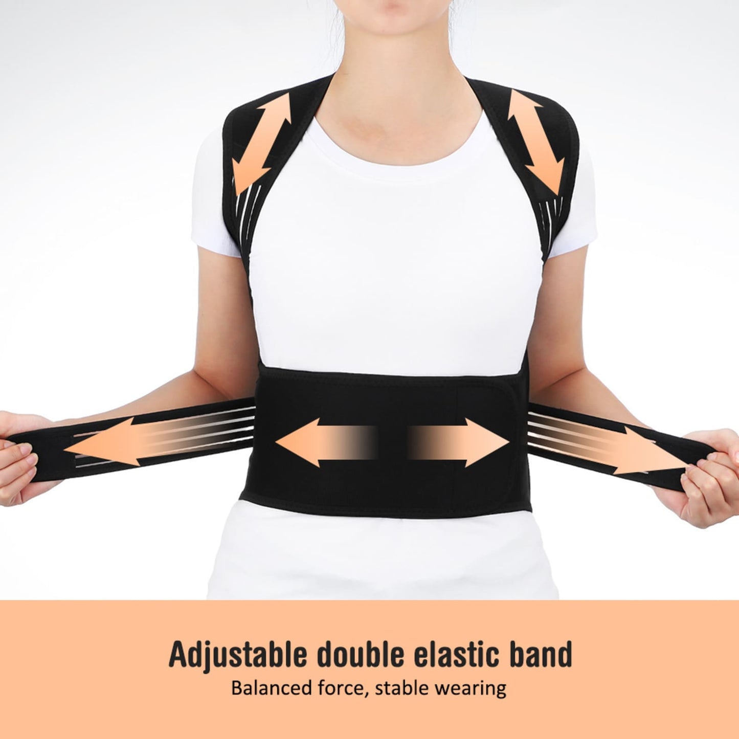 Aofit Self-Heating Full Back Brace with 68 Magnets for Pain Relief