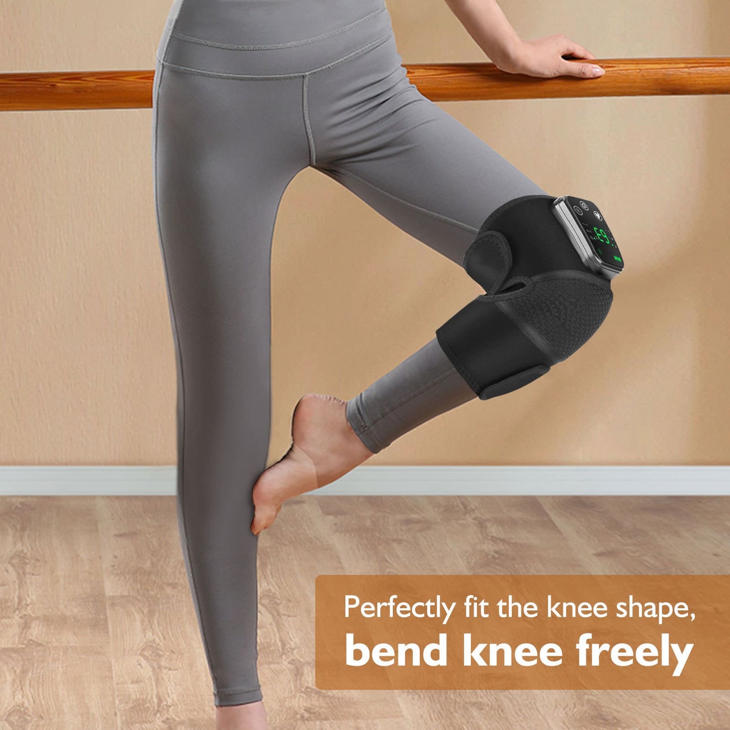 Aofit Electric Heated Knee Brace with Massage for Pain Relief