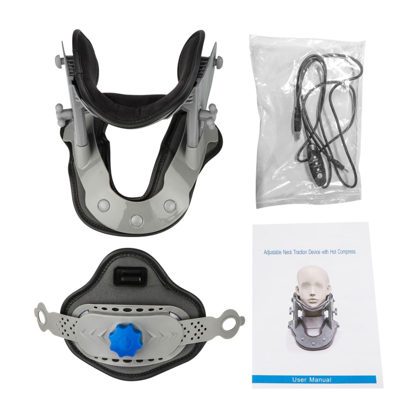 Aofit Cervical Traction Device with USB Heating for Neck Pain Relief