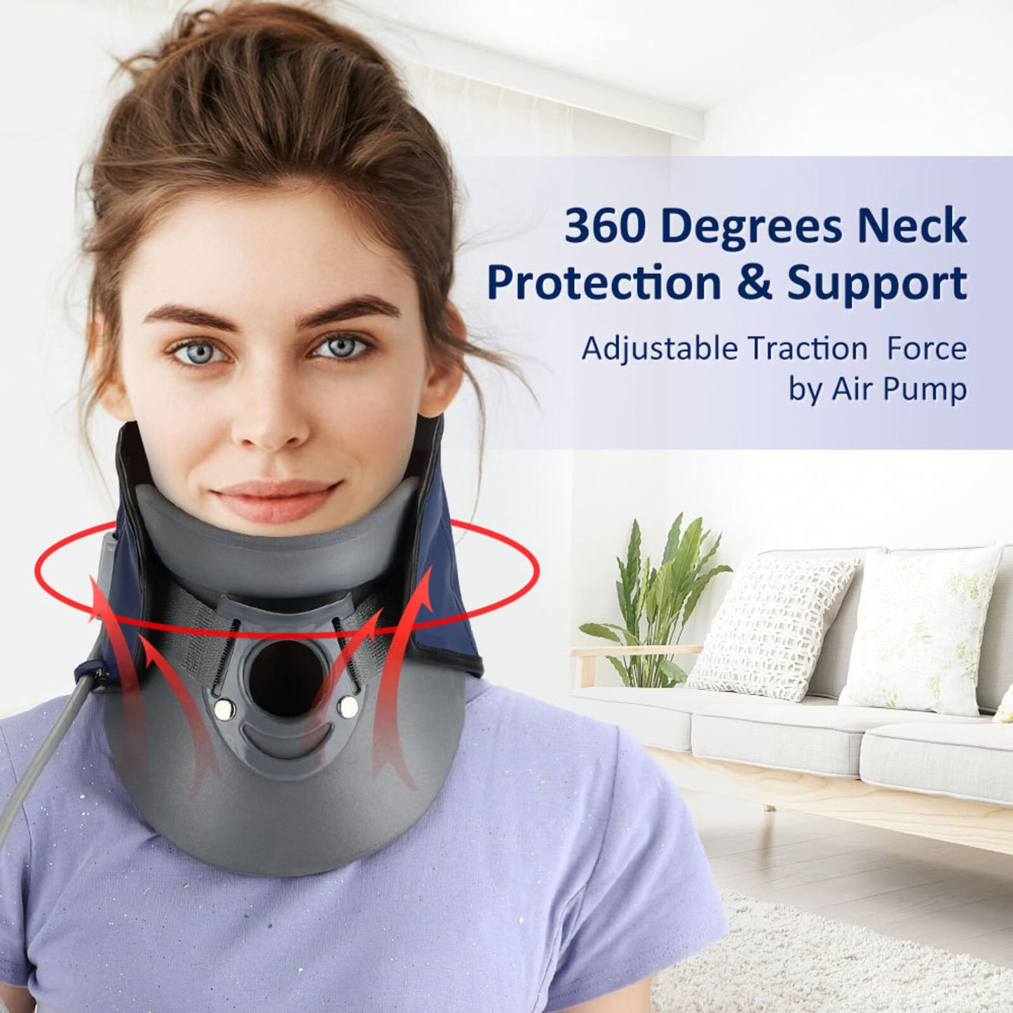 Aofit Inflatable Neck Traction Device, Cervical Pain Relief at Home