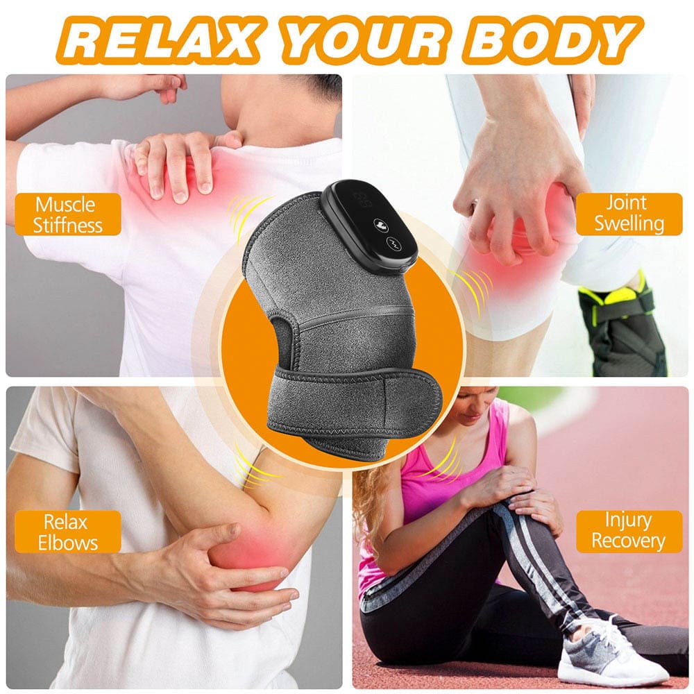 Electric Heating Wrap Brace for Shoulder, Knee, Elbow with Vibrating Massage